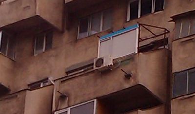 Balcon cu paravan