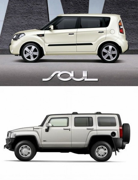 Kia Soul vs Hummer H2