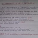 Informatii pasaport temporar