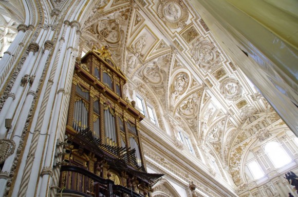 Orga si tavanul catedralei