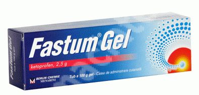 Fastum Gel Ketoprofen g, g, Berlin-Chemie Ag : Farmacia Tei online