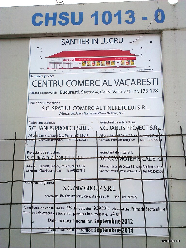 Tineretului: magazin Profi la Timpuri Noi