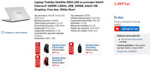 Laptop cu cadou espressor Dolce Gusto