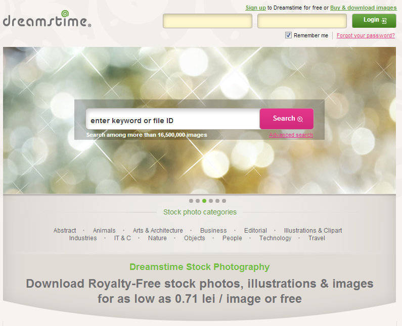 Ce imagini poți găsi pe un site stock photography