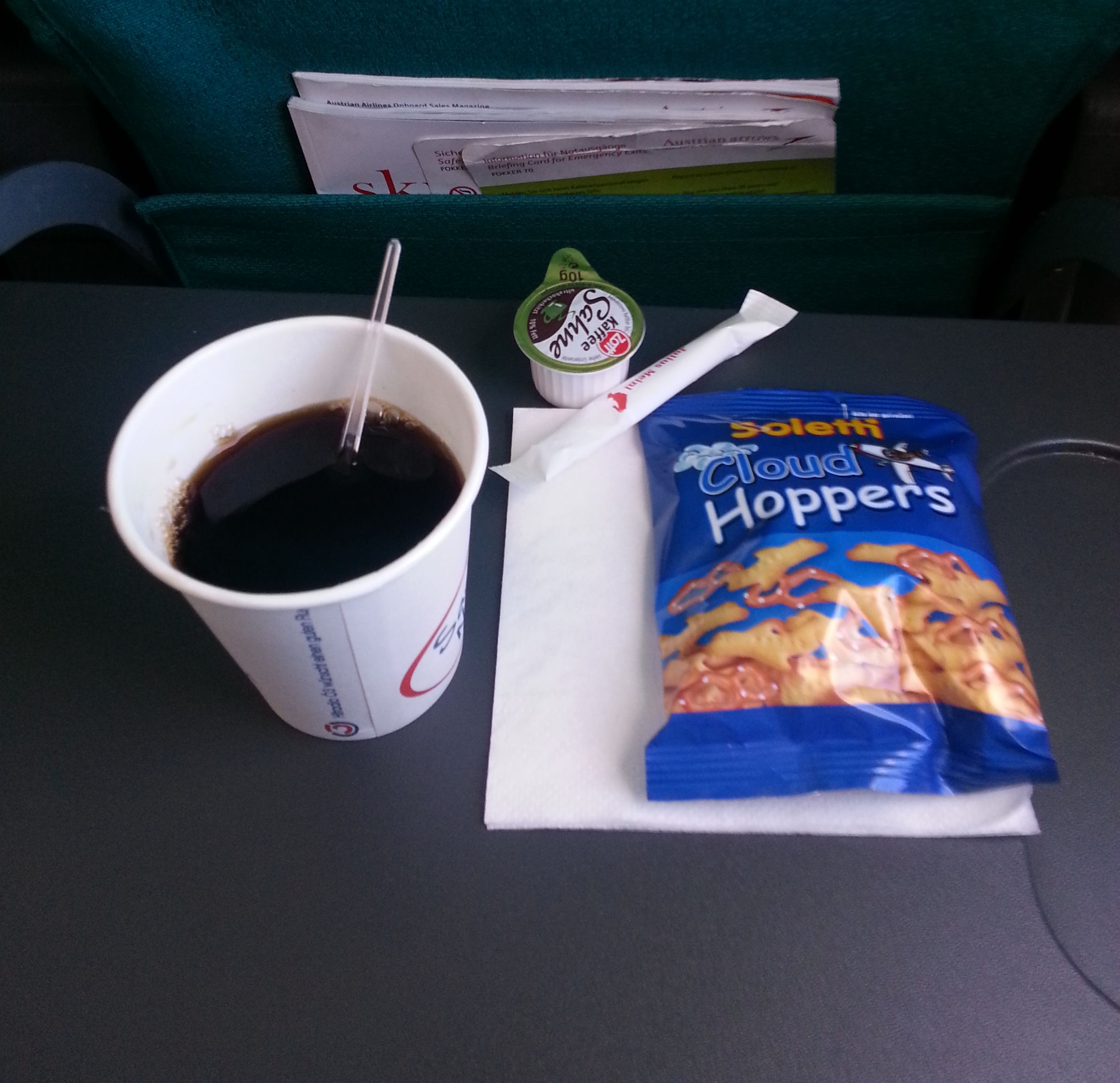 Mâncare pe Austrian Airlines