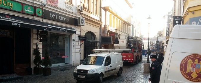 Fotografii de la incendiul din Centrul Vechi – localul Old City