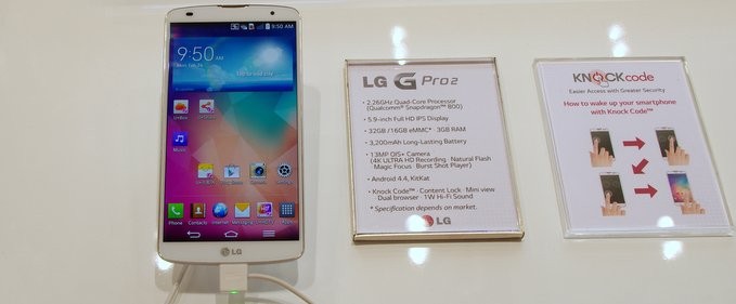 LG G Pro 2, cel mai bun phablet de la MWC Barcelona