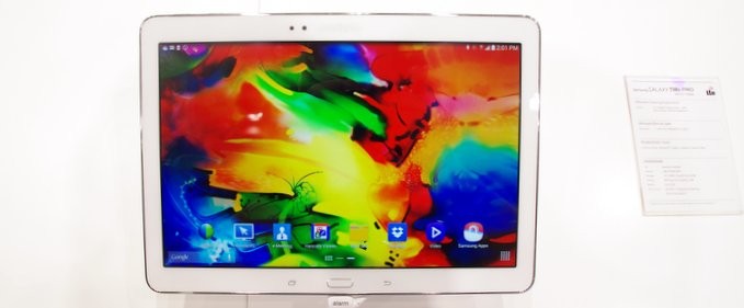 Samsung Galaxy Tab Pro cu ecran 2560 x 1600 pixeli