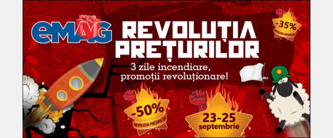 eMAG începe mâine dimineață o nouă revoluție a prețurilor