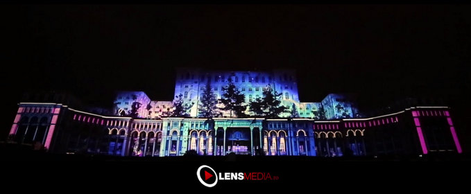 Show-ul de lumini de la Palatul Parlamentului – Ziua Bucureștiului 555 ani