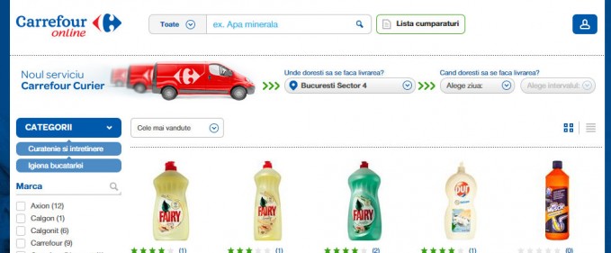 Transport gratuit la Carrefour Online până pe 18 octombrie