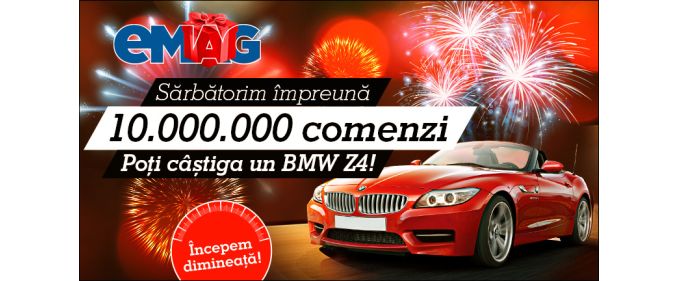 Concurs: câștigă un card cadou de 1200 lei la eMAG