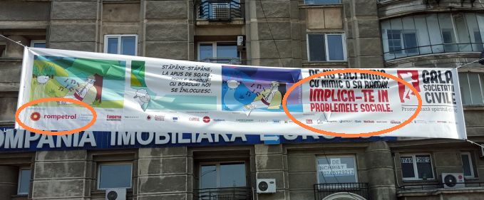 Ironie: Rompetrol ne va învăța despre spiritul civic și implicarea în problemele comunității