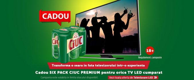 Bere rece la televizoarele din ofertă