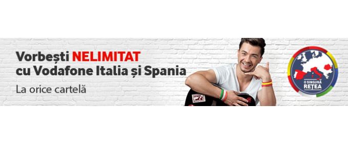 Vodafone introduce convorbiri nelimitate cu Vodafone Spania și Italia (P)