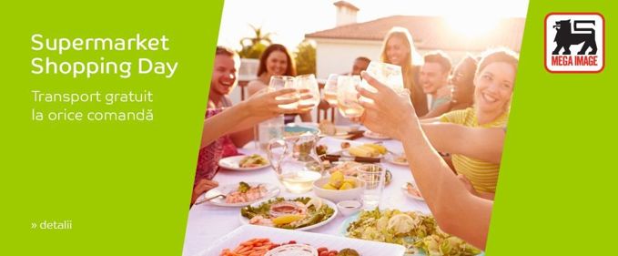 Doar astăzi: transport gratuit la orice comandă online din supermarket
