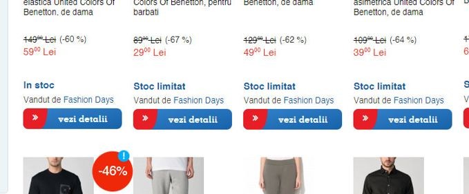 eMAG a început sa vândă produse Fashion Days
