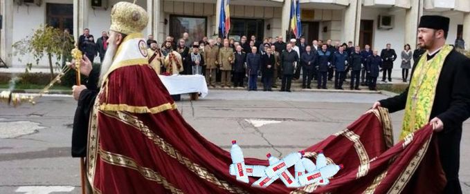 Coadă la aghiazmă pe lângă Cayenne-ul preotului