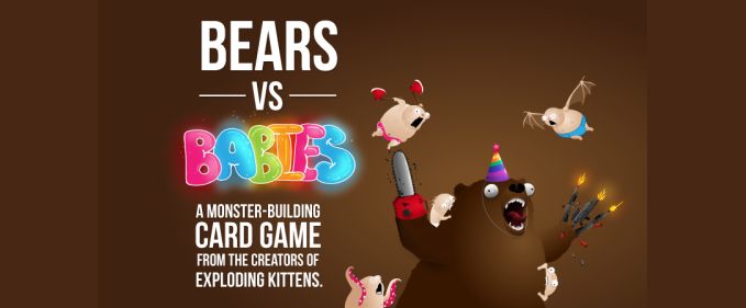 Creatorii jocului Exploding Kittens fac un nou joc de cărți: Bears versus Babies