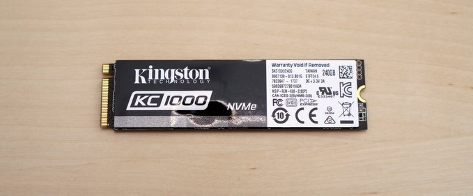 Review de SSD: Kingston KC1000 de 240 GB pe NVMe