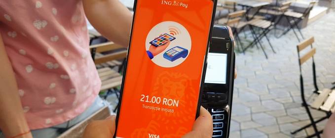 ING a lansat serviciul de plăți cu telefonul mobil la POS