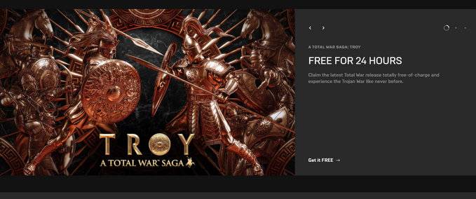 Noul joc Total War: Troy este gratuit doar astăzi pe Epic Store