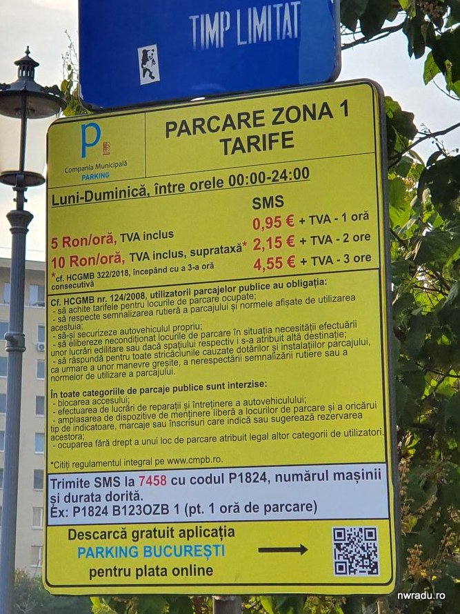 Plata de pe mobil a parcării în București este gândită (despre SMS, Parking și AmParcat) - nwradu blog