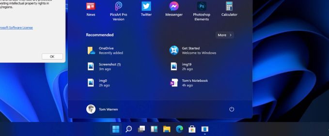 Windows 11 mută butonul de Start pe mijloc