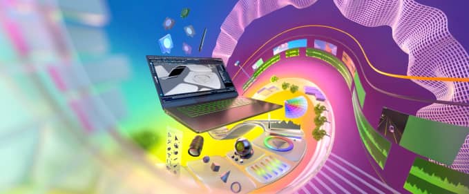 Un laptop cu GeForce pentru muncă STEM