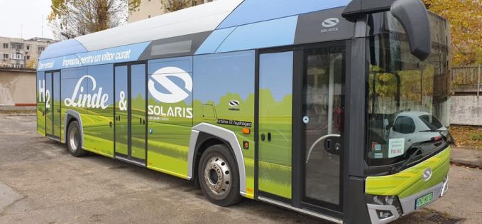 În București va fi testat un autobuz alimentat cu hidrogen