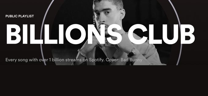 Spotify are un playlist cu toate melodiile cu peste un miliard de ascultări