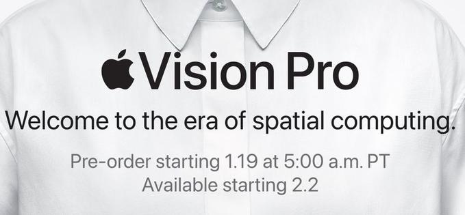 Apple nu a avut un an bun și mizează multe acum pe casca Vision Pro, care se lansează pe 2 februarie
