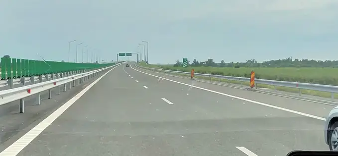 Am circulat pe toată autostrada Moldovei (cât există din A7 în prezent)