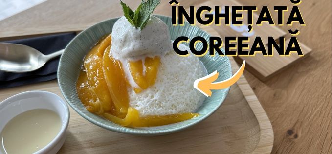 Am mâncat înghețată coreeană bingsu (și cum se face ea)