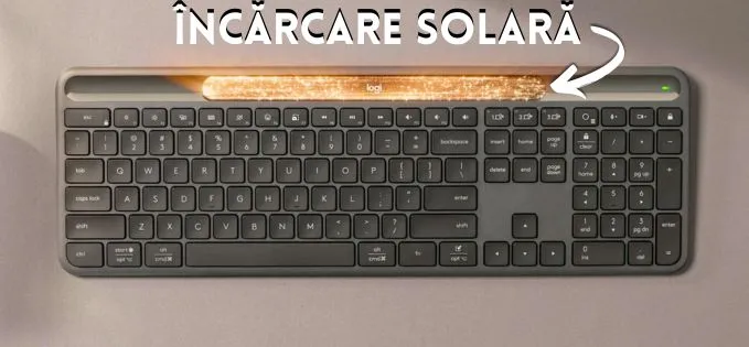 Review Logitech Signature Slim Solar+ K980, o tastatură cu încărcare solară și autonomie îndelungată