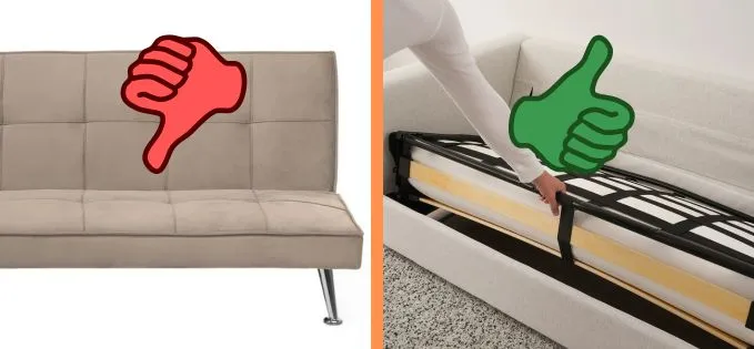 Am fost trimis să dorm pe canapeaua noastră extensibilă și mi-a plăcut