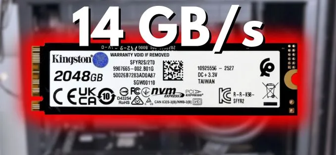 Testat: SSD Kingston Fury Renegade G5 de 2 TB pe PCI-Express 5.0 atinge 14 GB/s citire și scriere