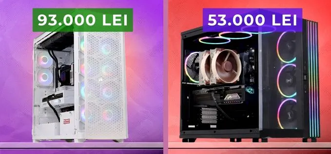 Mai știți computerul de 91k lei? Iată unul de 93k lei și un PC de gaming de 53k lei