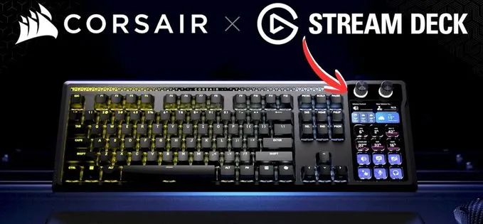 Corsair lansează tastatura cu Stream Deck integrat (keypad customizabil cu ecran în taste)