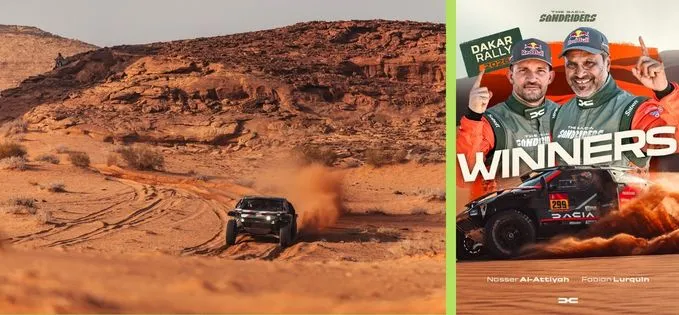 Felicitări echipei Dacia Sandriders, care astăzi a câștigat raliul Dakar