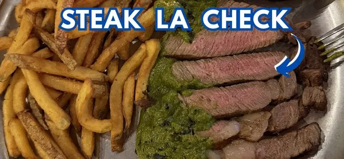 Fripturi bune de vită: la Check, în spatele Palatului CEC, unde au mâncare și băuturi foarte bune