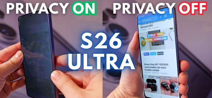 Cum funcționează Privacy Screen pe Samsung S26 Ultra și cum arată culorile disponibile exclusiv în magazinul oficial