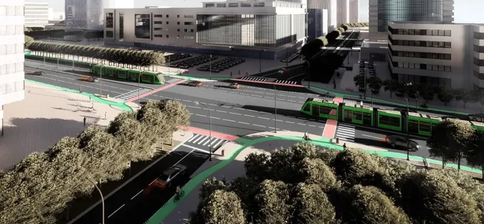 Primăria București va lărgi Dimitrie Pompeiu la 4 benzi și va prelungi tramvaiul până jos în Barbu Văcărescu