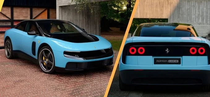 Primul Ferrari electric, modelul Luce, are un design puțin spus neașteptat
