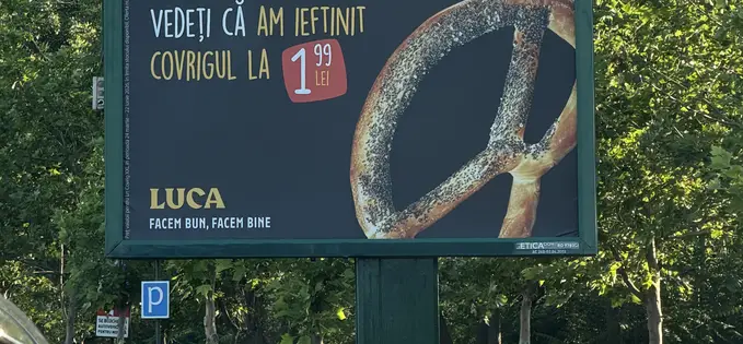 Reclama aceasta la Luca a venit la fix