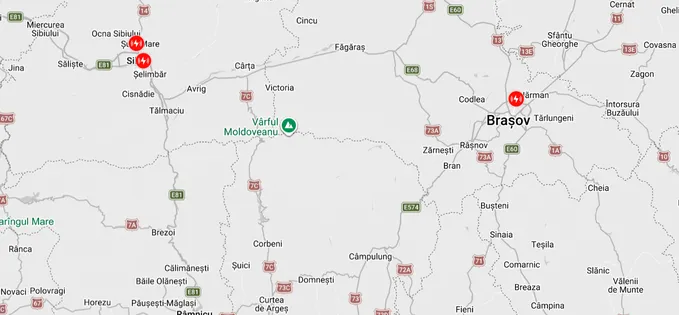 Tesla a deschis Supercharger-ul din Brașov și a doua stație din Sibiu