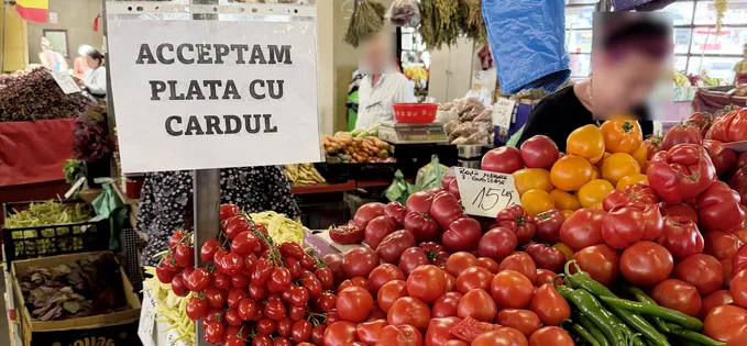Am găsit un vânzător în Piața Obor care acceptă și plata cu cardul